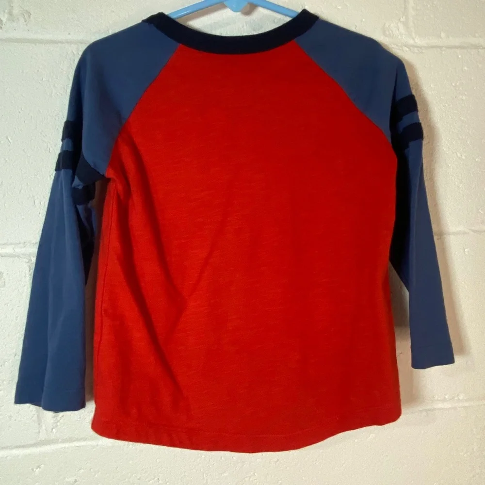 Gymboree Long Sleeve Red & Blue Raglan T-shirt